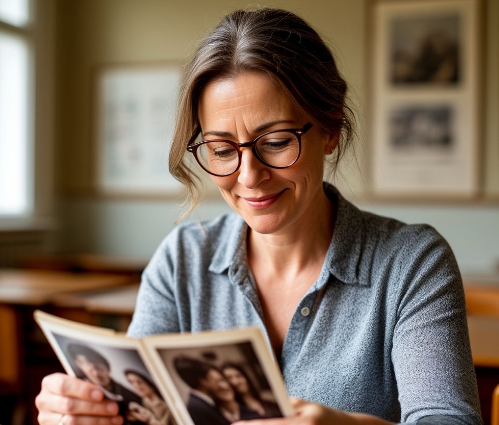 Татьяна смотрит старые фото