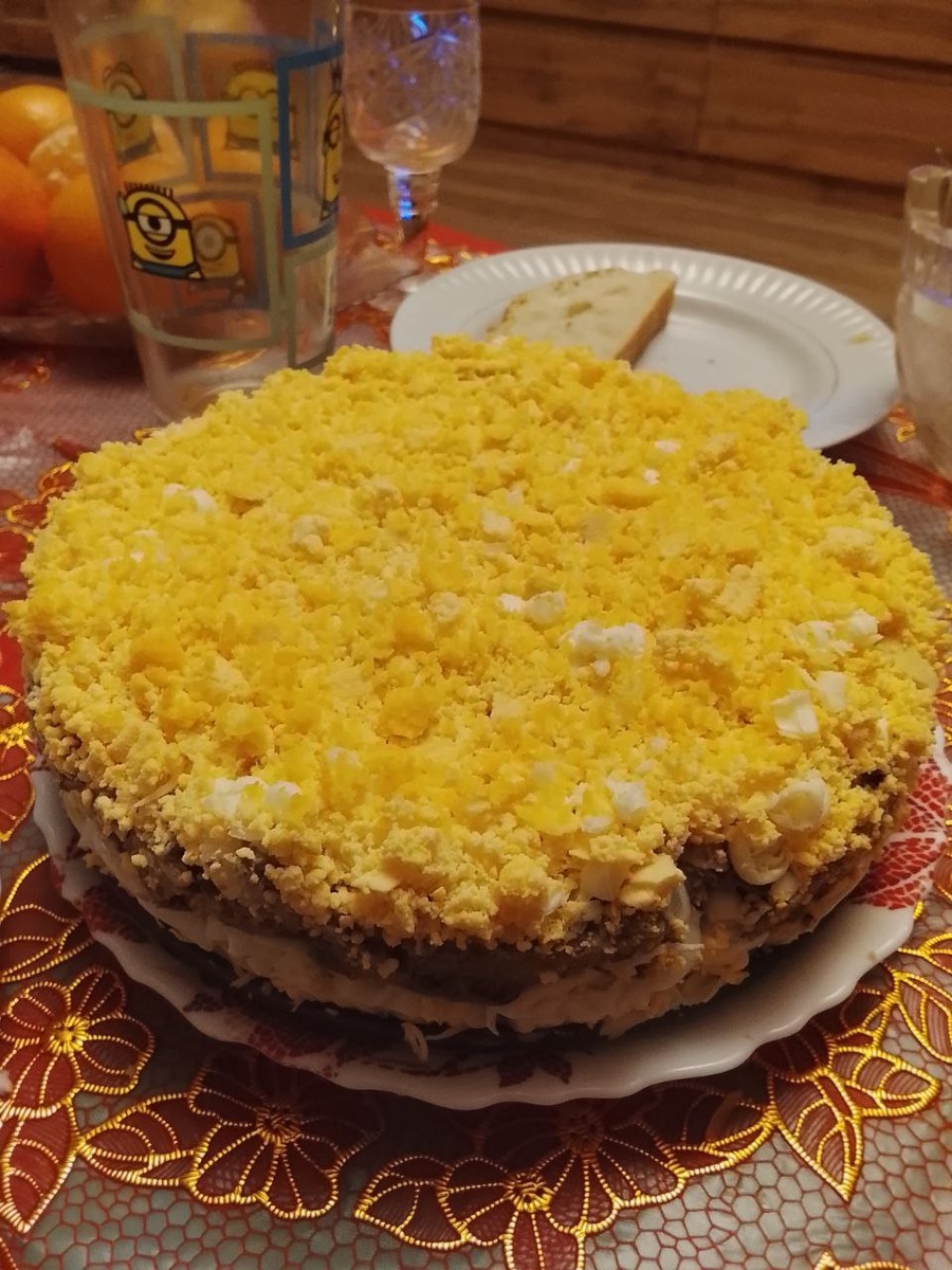 Салат мимоза моего приготовления