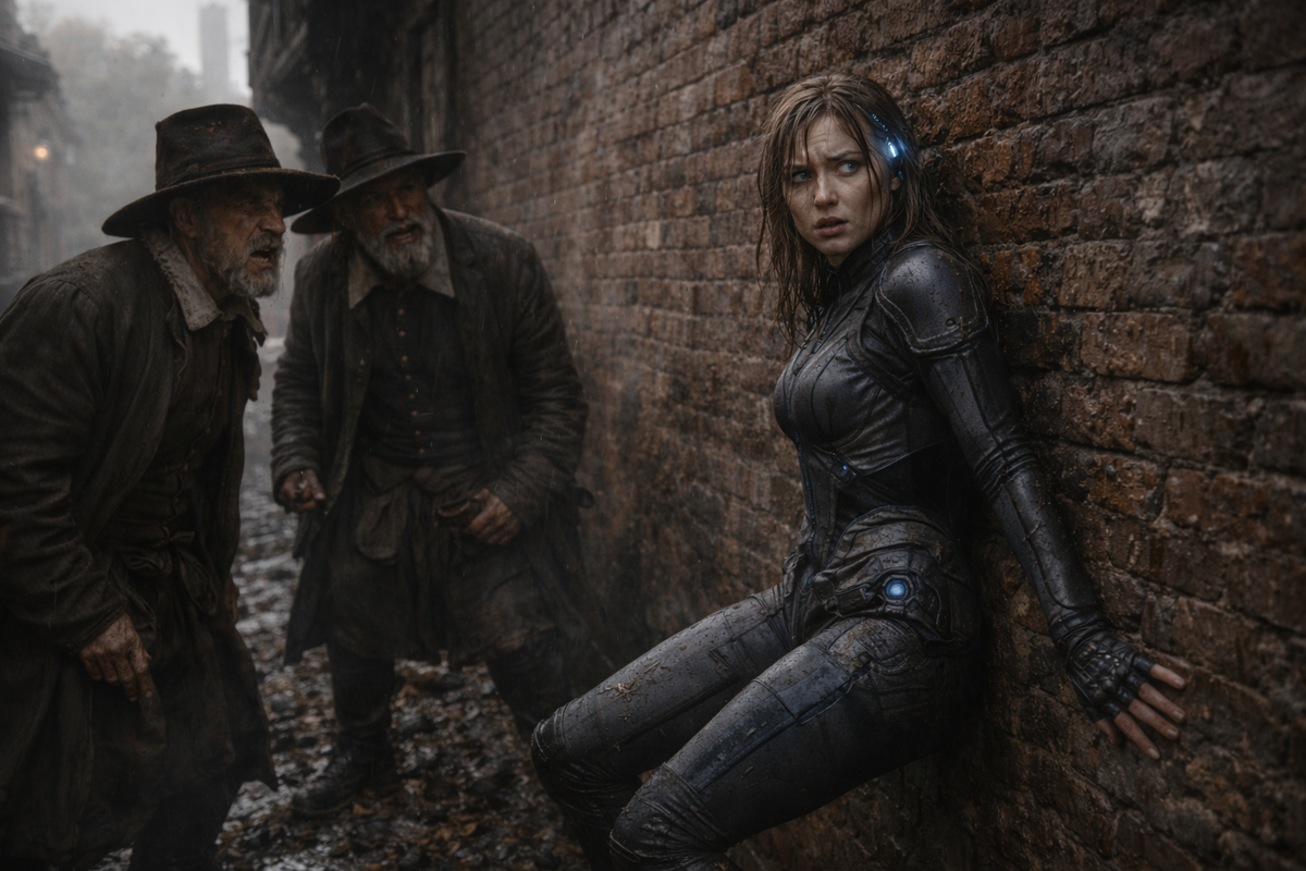 Элизабет подняла глаза. Перед ней стояли двое. Мужчины в темных, грубых одеждах, в широкополых шляпах.