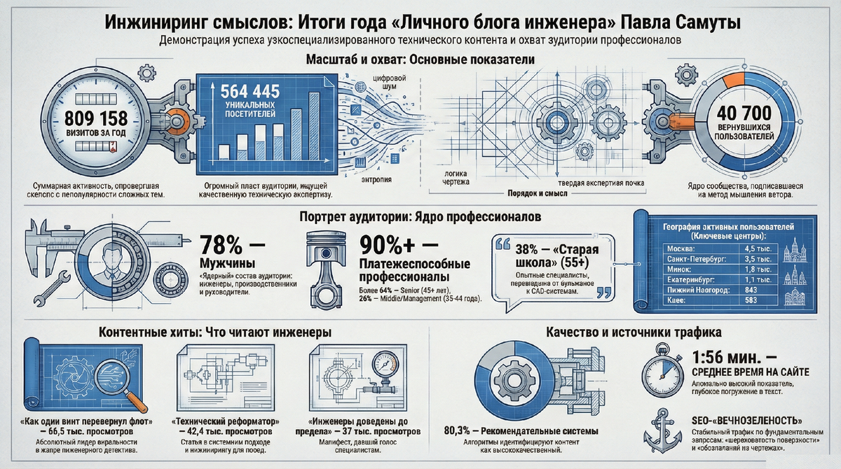 Людям интересно не «чистое железо». Им интересна драма внутри этого железа — титаническая борьба человеческого замысла с энтропией, с непредсказуемостью реального мира. 