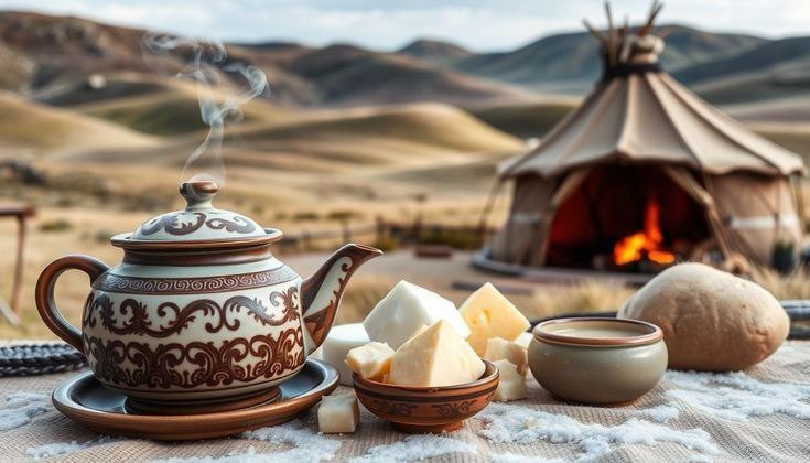 Фото из Pinterest чаепитие кочевых народов