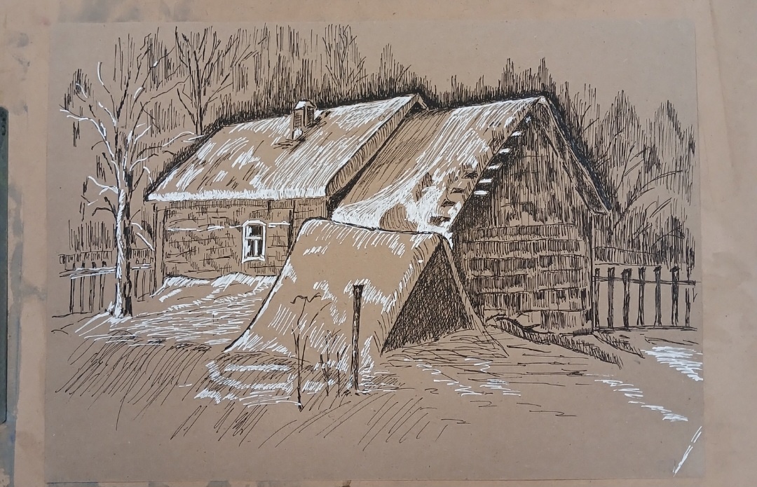 Крафтовая бумага, линеры.