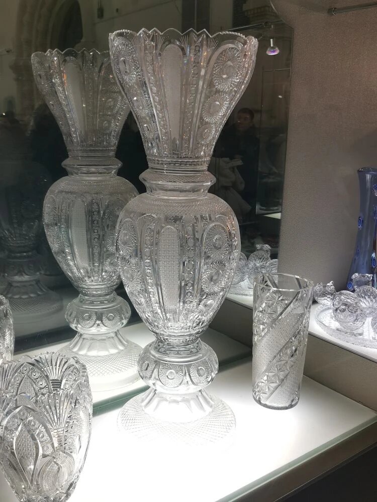 Ваза в музее хрусталя
