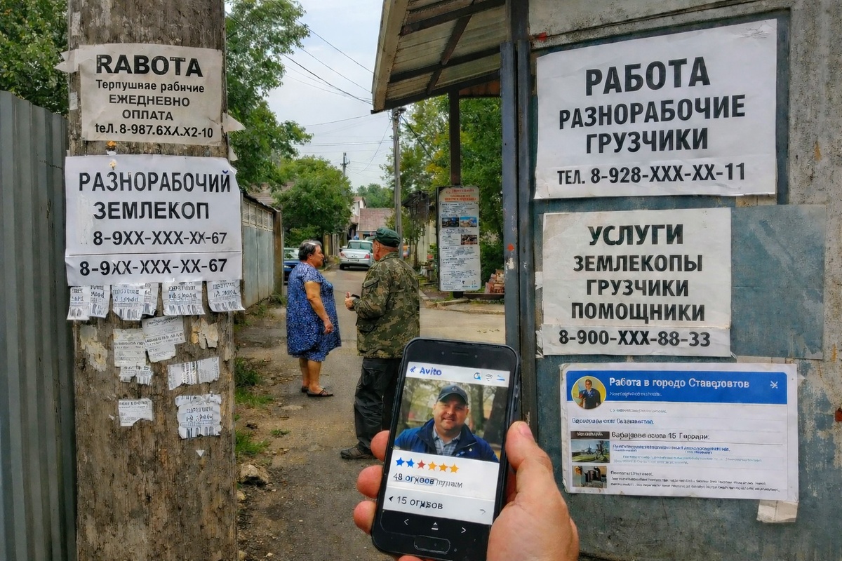 Поиск рабочего