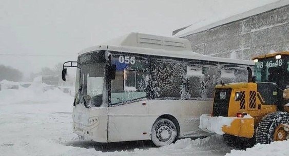 В Петропавловске-Камчатском возобновили автобусное сообщение после циклона