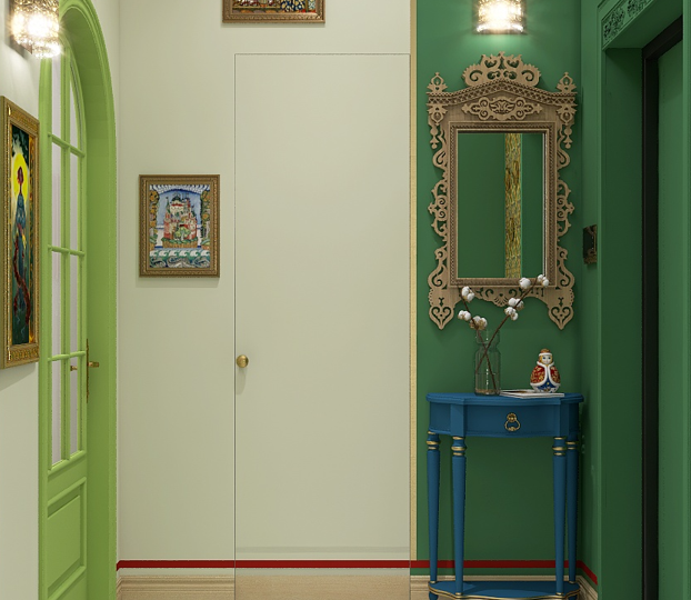 Как я оформила "однушку" 36 м2, где в каждой комнате свой стиль и цвет