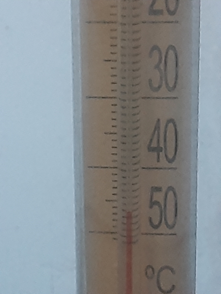 Фотография уличного градусника