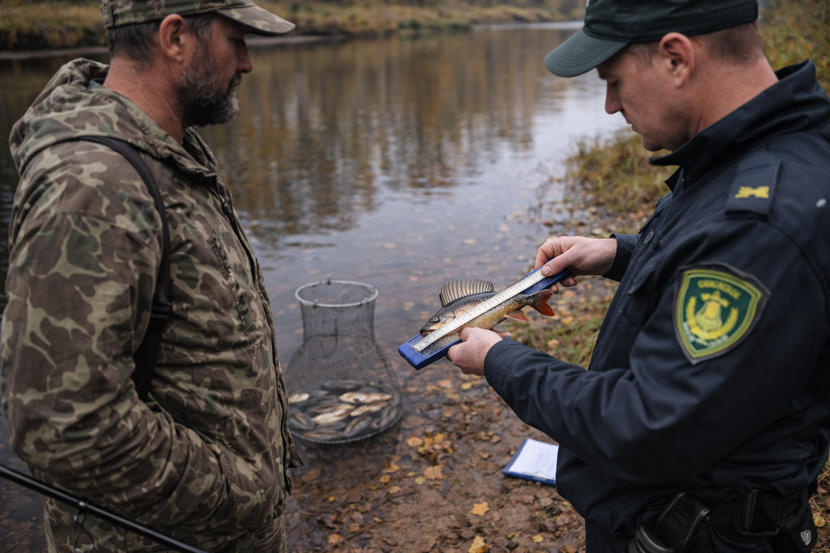 Рыбалка закончилась протоколом: как инспектор проверяет улов и где чаще всего ошибаются