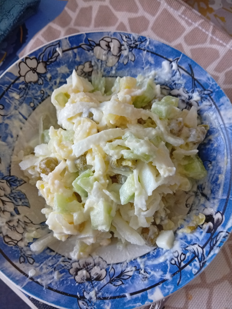 Фото автора статьи.Мой салат "Быстрик".