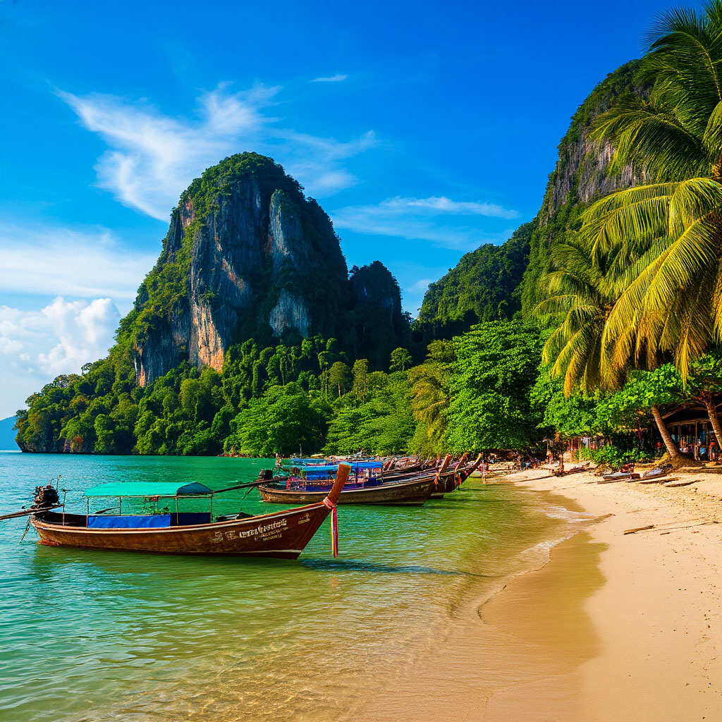 Горы и пляж в Тайланде