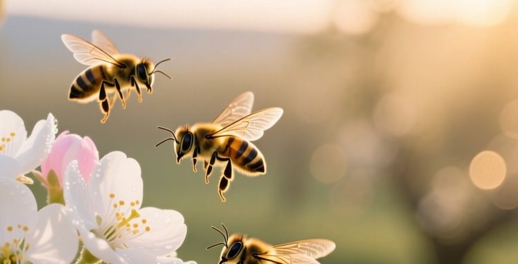 Какую площадь грушевого сада может опылить одна колония медоносных пчел?