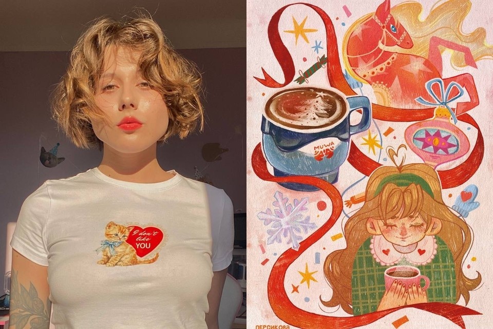    Работы Кати печатают на футболках и публикуют в книгах. Фото: предоставлено «КП-Самара»