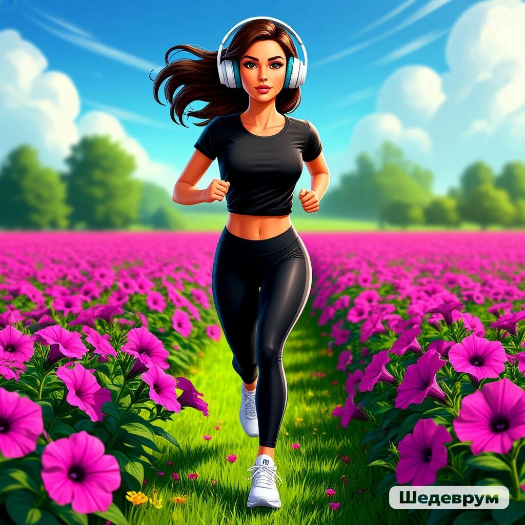 Бег на петуниевом поле. Шедеврум. 