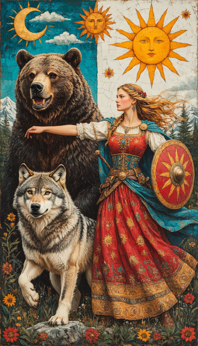 Для тех, кто несёт в себе силу медведя, ловкость волка и свет солнца. 