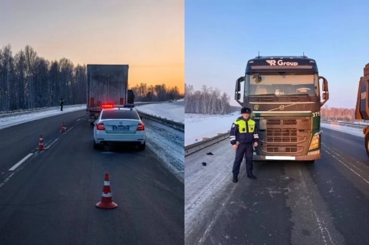    В Красноярском крае у дальнобойщика по дороге замерзло дизельное топливо