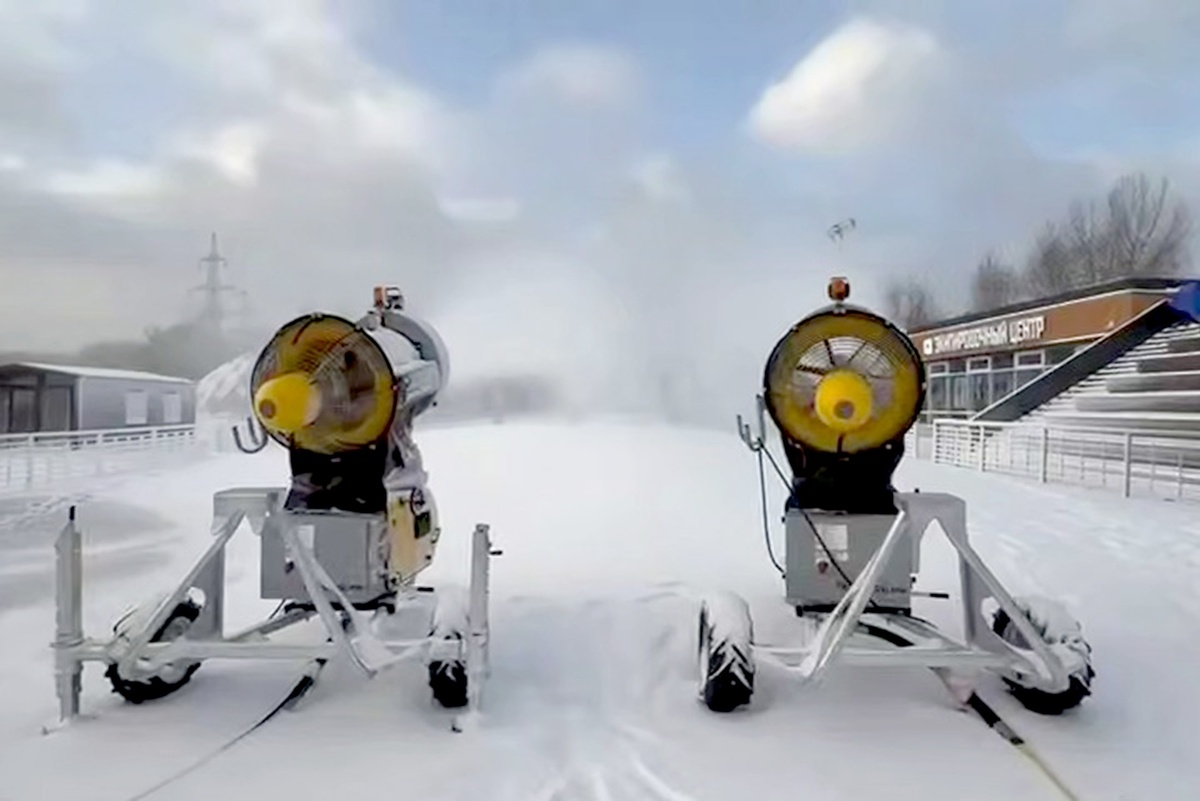    В любую погоду отличное состояние лыжни в парке 850-летия Москвы поддерживают 13 снежных пушек. Длина маршрута - 13 км. / Фото: t.me/kgh_moscow