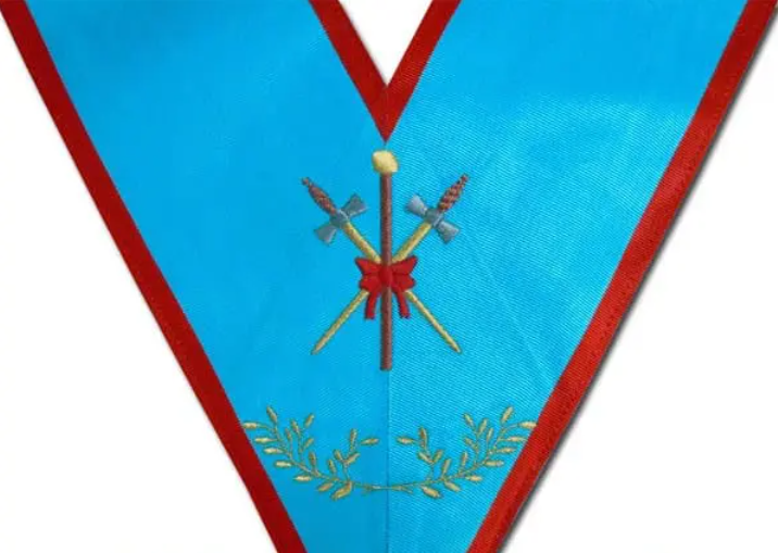 Нагрудная лента с символом Обрядоначальника - перекрещенные мечи и посох