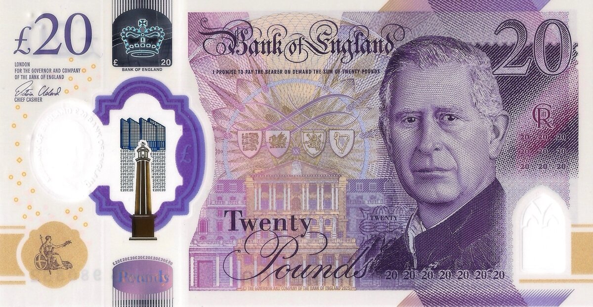 20 фунтов (лицевая сторона)