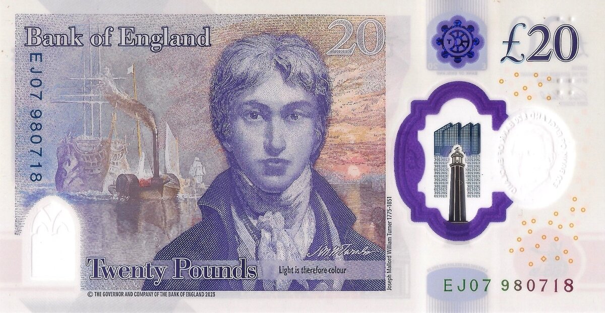 20 фунтов (оборотная сторона)