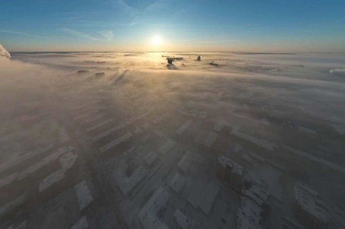    Томичи заметили ледяной туман