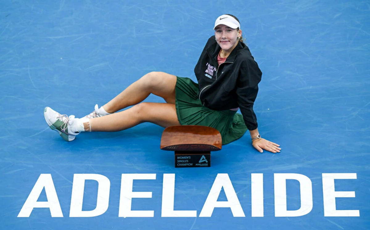 Мирра Андреева после победы в Аделаиде. Фото: соцсети