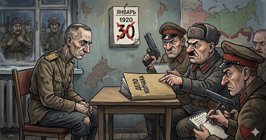 Последний допрос адмирала: что Колчак рассказал следователям за неделю до расстрела?