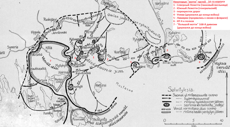 «Котлы» на январь 1940 года.