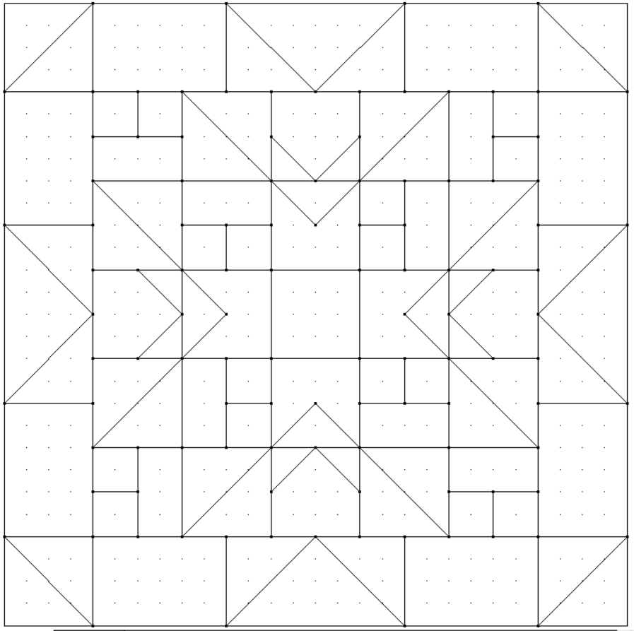 Сетка блока №25 проекта "Мерцающие снежинки"