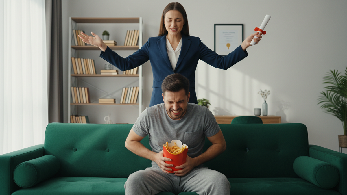 Выключила газ и ушла учиться. Муж грозился найти «нормальную», но нашел гастрит