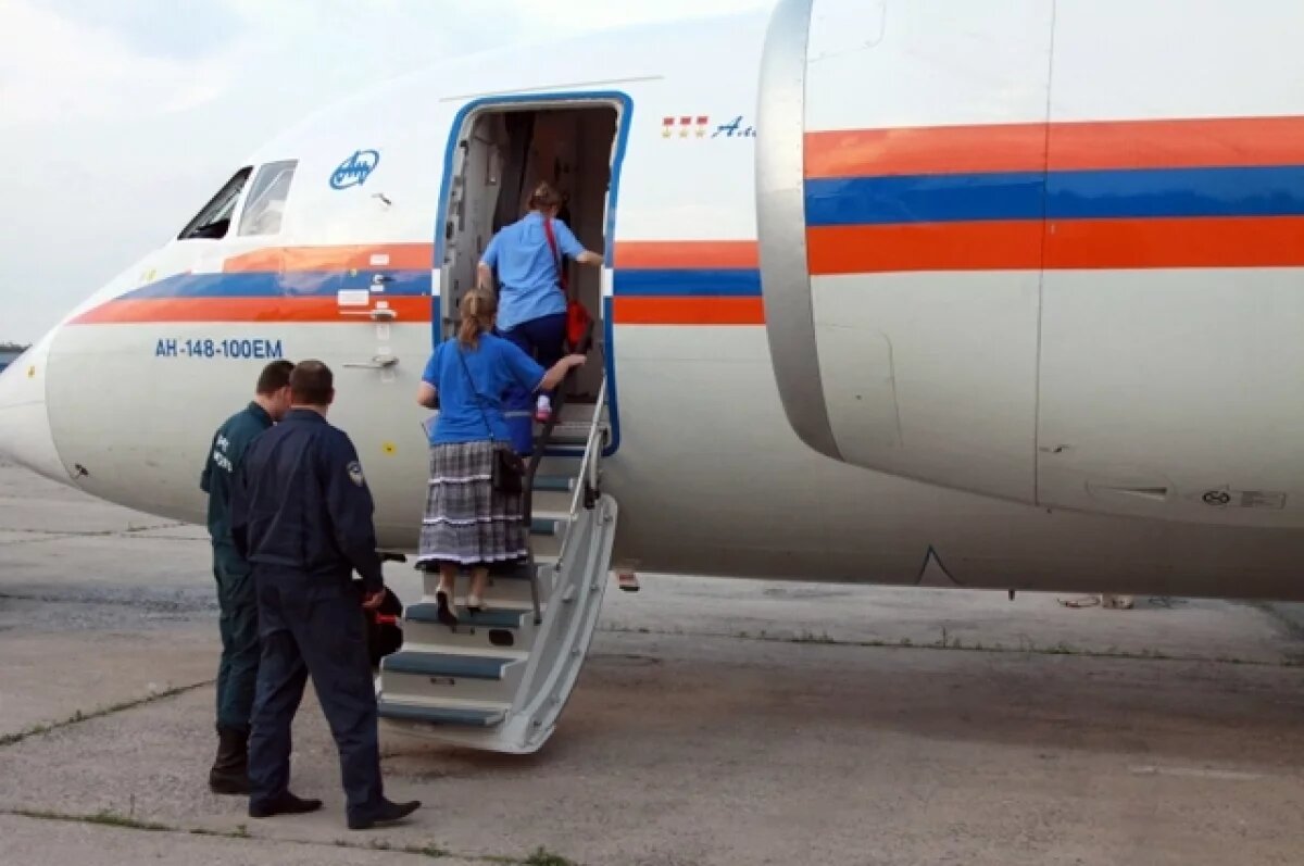    «Летающий госпиталь» МЧС приземлился в Грозном и вскоре вылетел в Москву