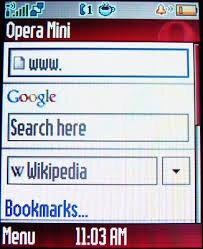 Интерфейс Opera Mini
