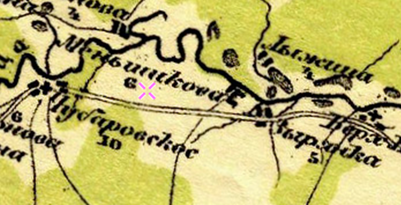 Фрагмент Карты Стрельбицкого издания 1919-1921. Восток.