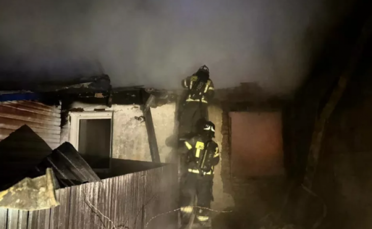 Пожар. Фото: ГУ МЧС по Алтайскому краю