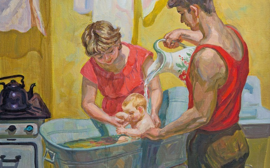 Советские семьи на картинах художников