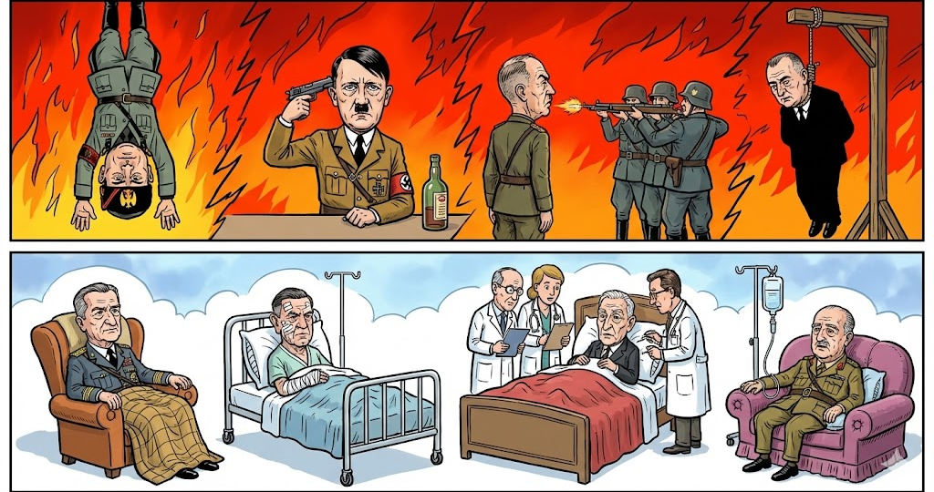 Как закончили жизнь восемь главных фашистских диктаторов Европы? Четверо избежали возмездия...