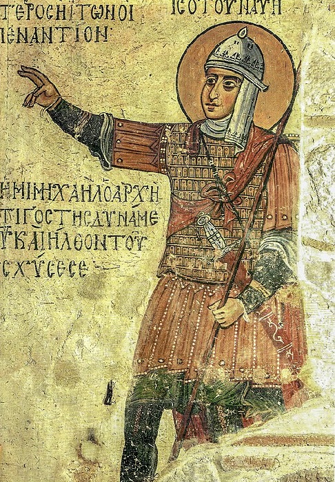 Византийский воин в ламеллярном доспехе. 