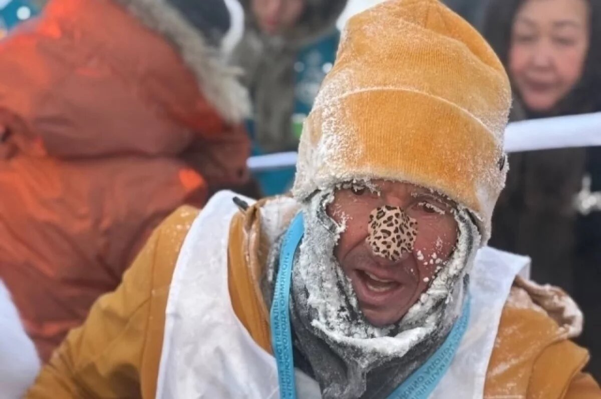   Алексей Смертин выиграл марафон в Оймяконе при 50-градусном морозе