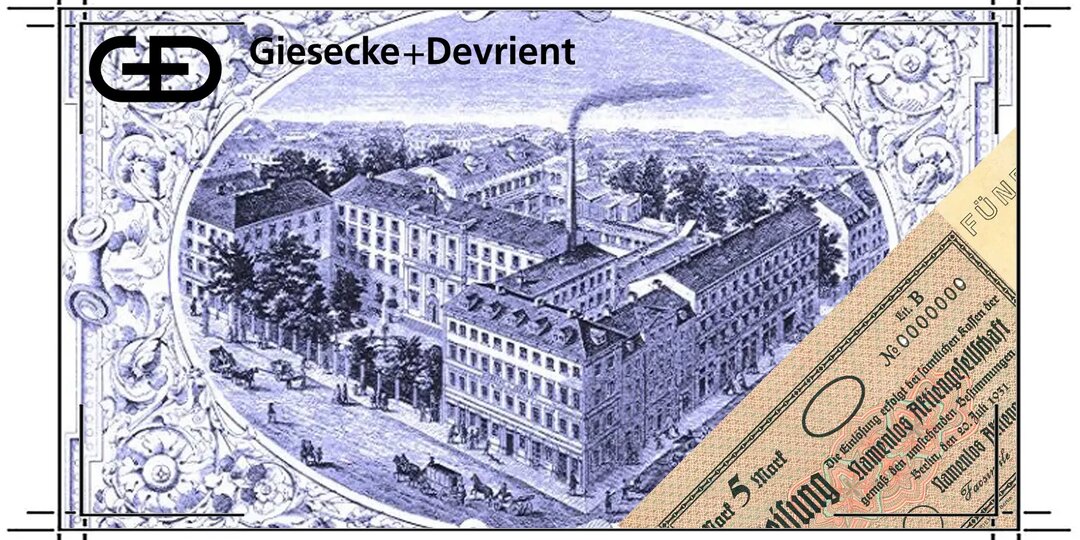 Рекламная бона Giesecke & Devrient