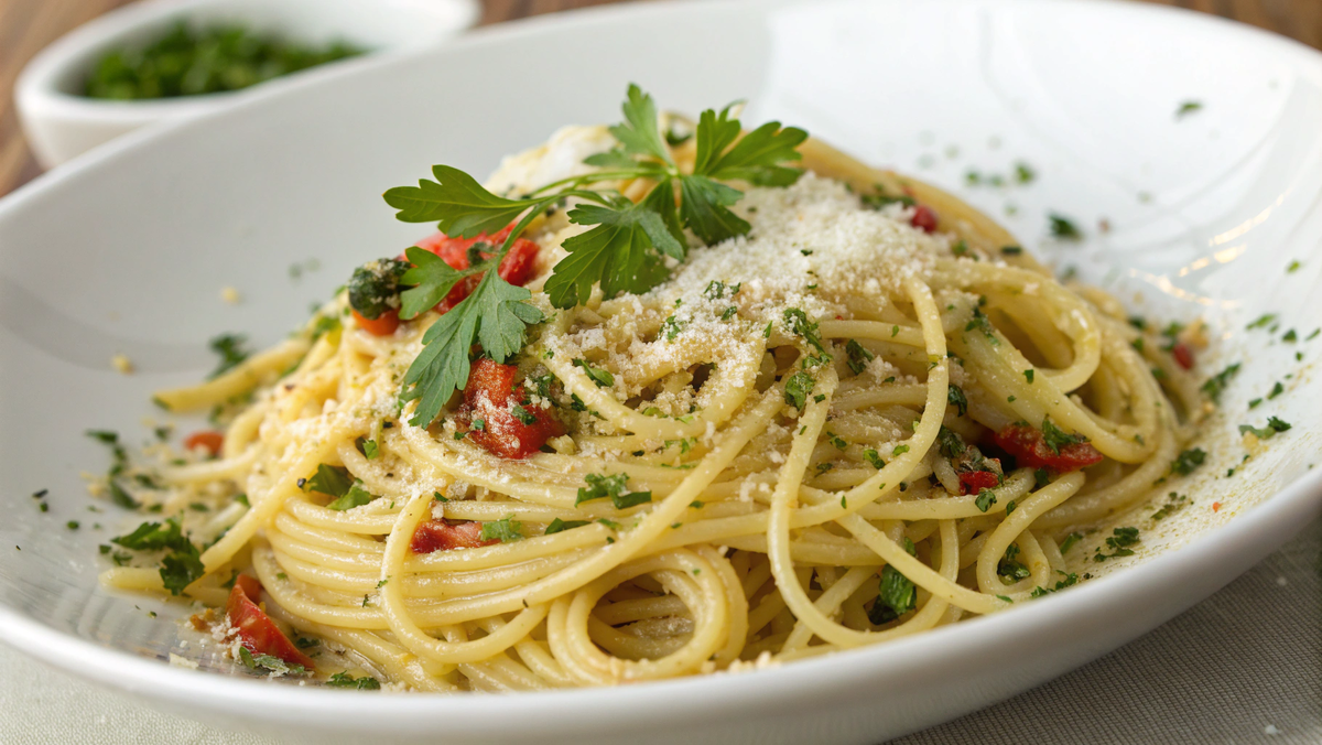 Итальянская паста Алио Олио