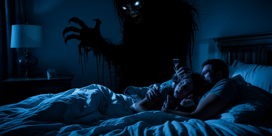 Я проснулся и потянулся к телефону, но жена схватила меня за руку. «Не включай экран, оно реагирует на свет».