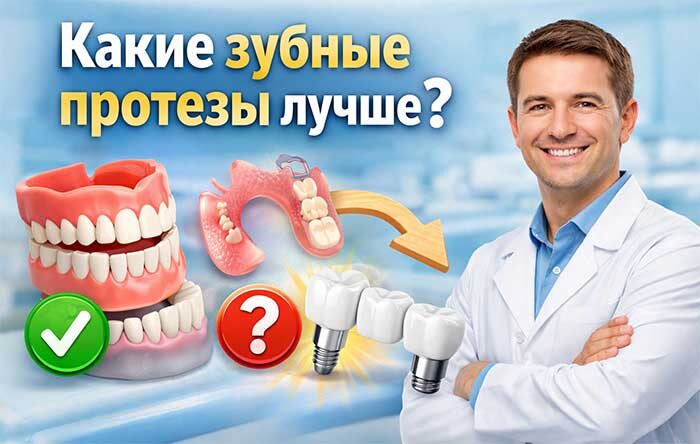Какие зубные протезы лучше?