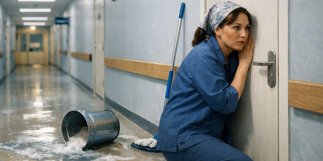 Ночью, вытирая полы в больнице, техничка случайно услышала разговор врачей — и одна фраза решила, кто доживёт до утра