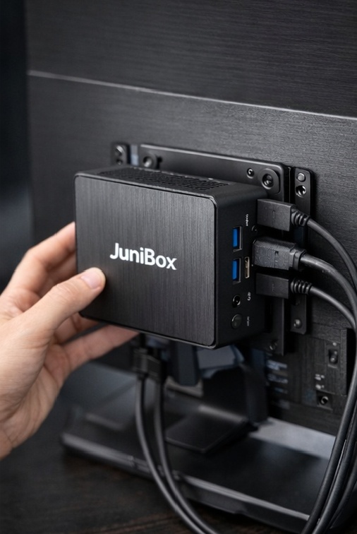 Мини ПК JuniBox X3 Pro с VESA креплением за монитором
