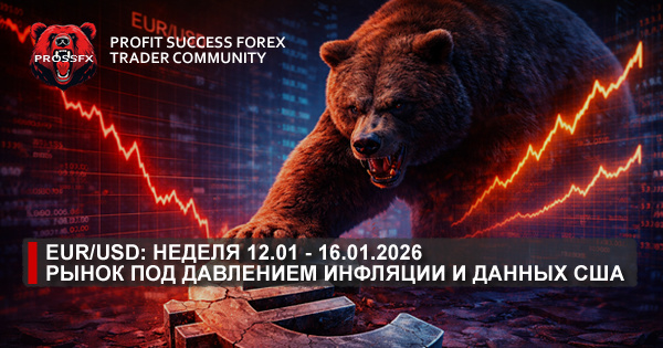 EUR/USD: неделя 12.01 - 16.01.2026 - рынок под давлением инфляции и данных США