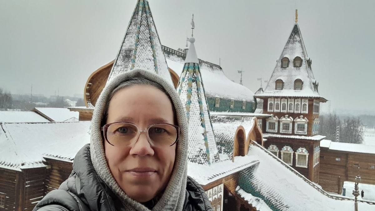 Автор блога на смотровой площадке дворца в Коломенском.