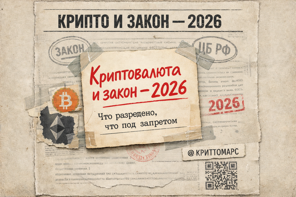    Анализ законов и регулирования криптовалют в России в 2026 году. Марсель