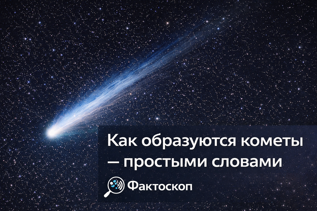 «Как образуются кометы — простыми словами»