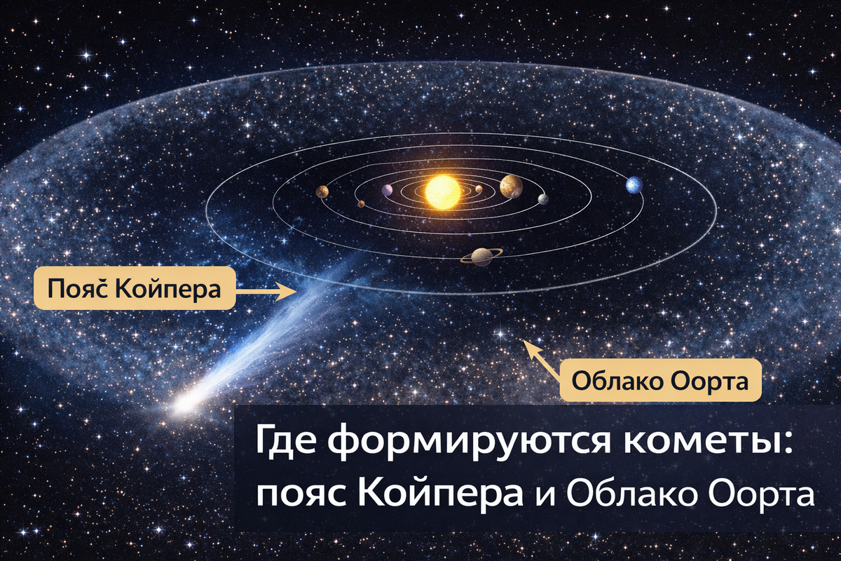 «Где формируются кометы: пояс Койпера и Облако Оорта»