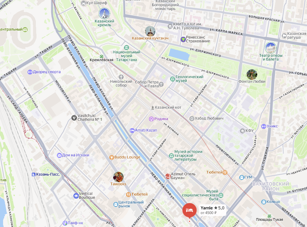 Скриншот из Яндекс карт