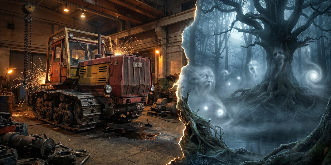 БОЛЬ СЦЕПЛЕНИЯ И БОЛЬ ВОЛШЕБСТВА. Когда практикант спалил тракторное сцепление, я нашёл спасение в древнем лесу.